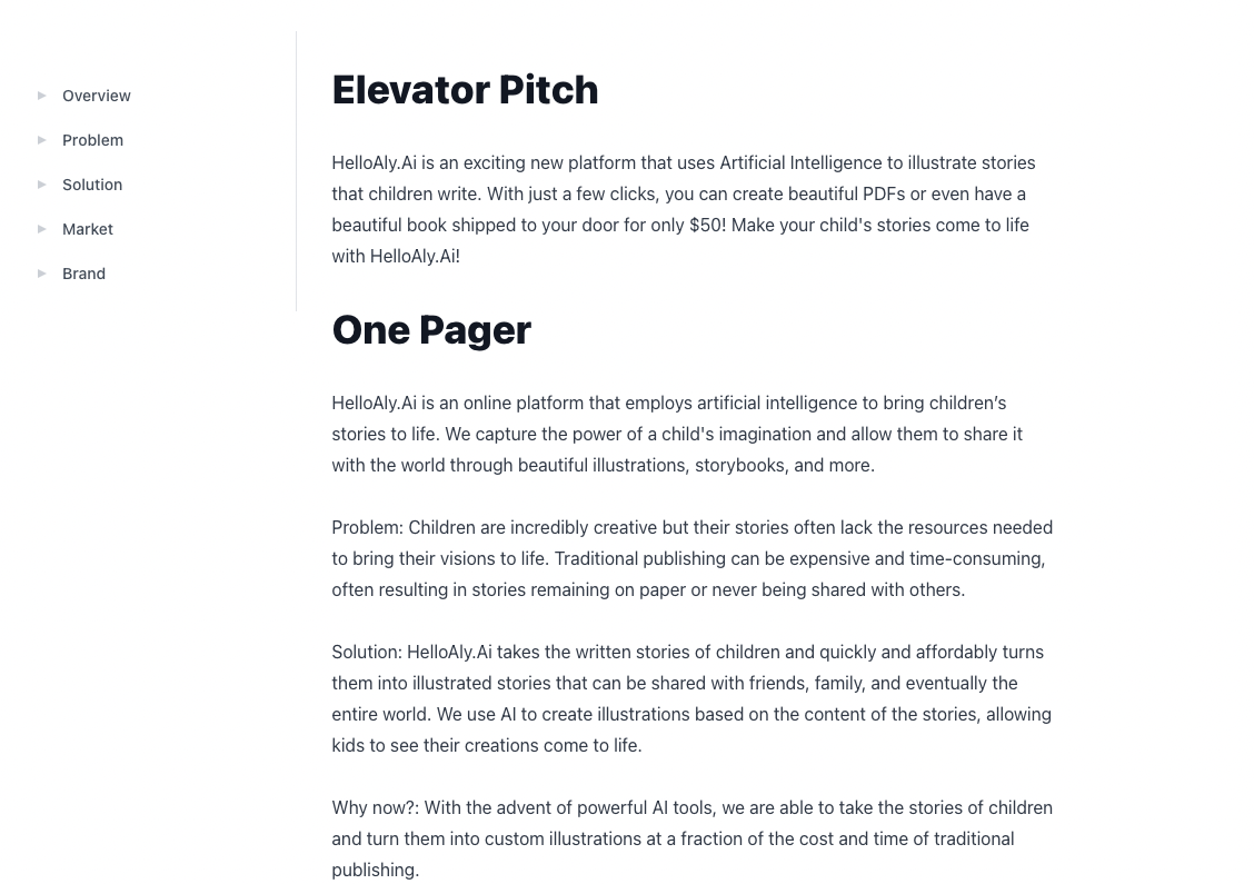 Customer profile user interface